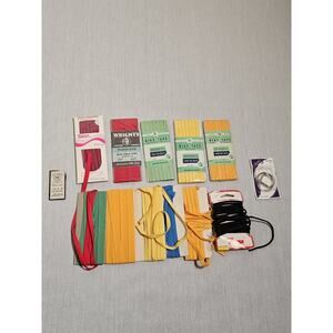 Binding Bias Tape Lace Lot Of 12 - Penny's, Wright's, Talon, VTG NIP Needles Lot